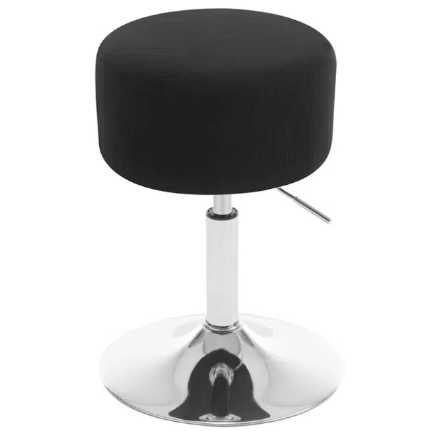 NYRA (ZB-S08) BLACK/SILVER OTTOMAN